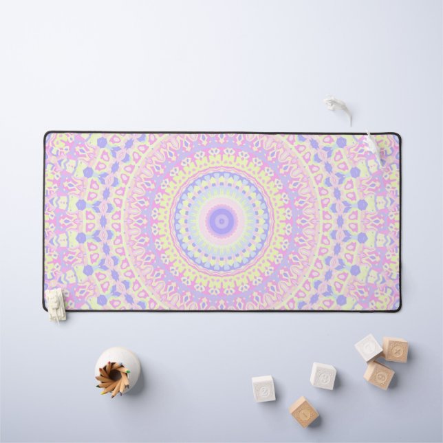 Alfrombrillas De Escritorio Funky Hippie Mandala (Mesa para niños)