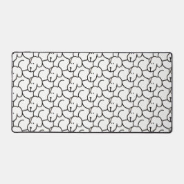 Alfrombrillas De Escritorio Funny Cartoon Sitting Dogs Desk Mat