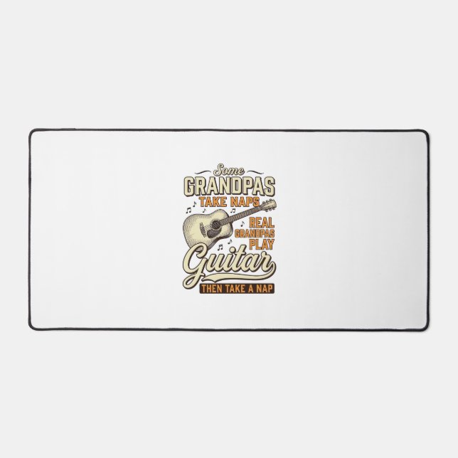 Alfrombrillas De Escritorio Funny Grandpa Guitar Vintage Engraving Shirt Desig (Anverso)