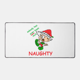 Alfrombrillas De Escritorio Funny Navidades Naughty Abrumó a Elf Holiday