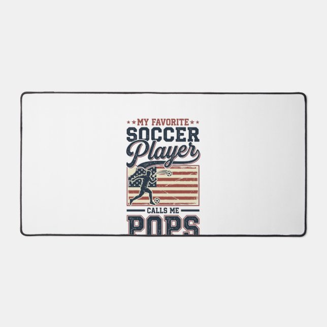 Alfrombrillas De Escritorio Funny Soccer Pops Vintage Engraving Shirt Design_1 (Anverso)