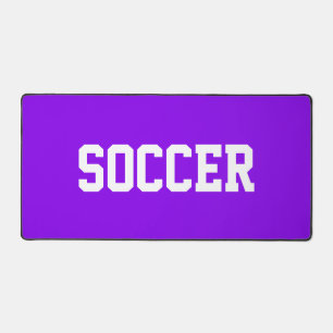 Alfrombrillas De Escritorio Fútbol deportivo divertido texto blanco sobre púrp