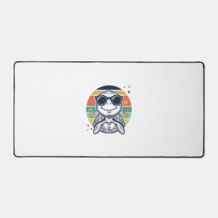 Alfrombrillas De Escritorio Gafas de sol de tortuga tropical vintage Camiseta 