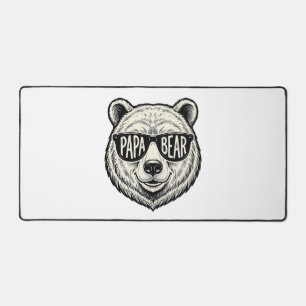 Alfrombrillas De Escritorio Gafas de sol del oso papá Diseño de vector de cabe