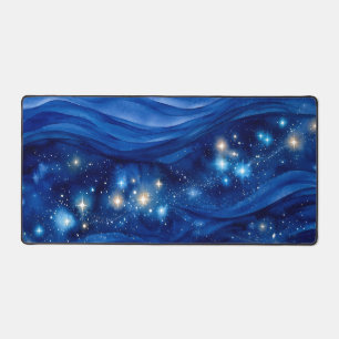 Alfrombrillas De Escritorio Galaxia de zafiro de medianoche acuarela