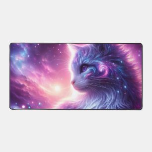 Alfrombrillas De Escritorio Galoaxia Cósmica Felina Mística Celestial