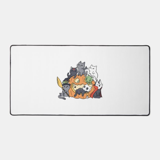Alfrombrillas De Escritorio Gatitos de Halloween (Anverso)