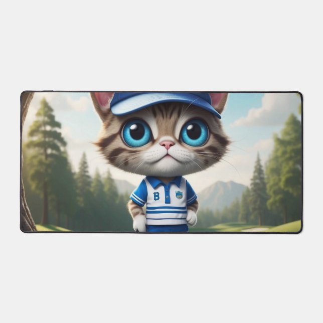 Alfrombrillas De Escritorio Gato de golf (Anverso)