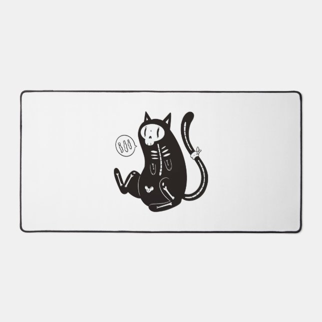 Alfrombrillas De Escritorio Gato de Halloween (Anverso)