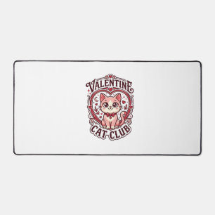 Alfrombrillas De Escritorio Gato del día de San Valentín Diseño divertido para