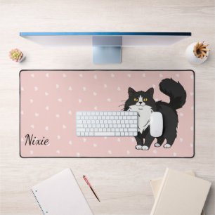 Alfrombrillas De Escritorio Gato Esmoquin de Pelo Largo Mamá Personalizado