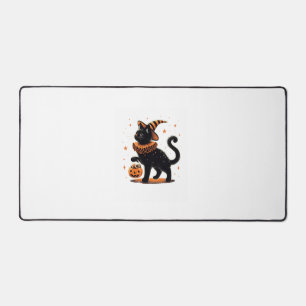 Alfrombrillas De Escritorio Gato Halloween Funny Spookin Season Cat Witch Pump