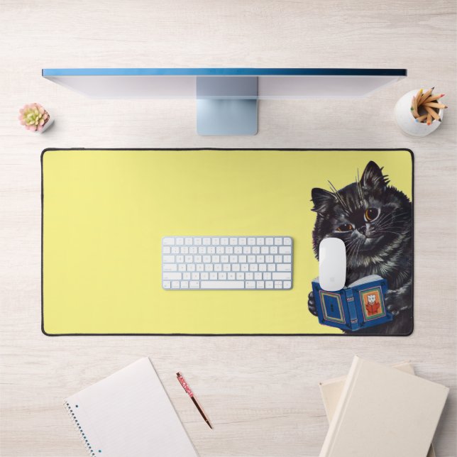 Alfrombrillas De Escritorio Gato leyendo un libro, Louis Wain (Oficina 1)