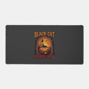 Alfrombrillas De Escritorio Gato Negro Amor Especial Halloween Luna Bruja Cala