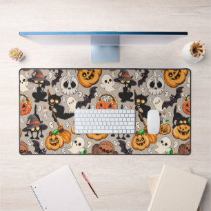 Alfrombrillas De Escritorio Gatos divertidos de Halloween en una fiesta