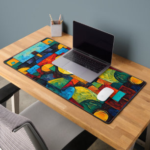Alfrombrillas De Escritorio Geometría de Sueños Vibrantes – Arte Abstracto Mod