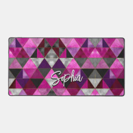 Alfrombrillas De Escritorio geométrica de color rosa púrpura de moda