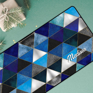 Alfrombrillas De Escritorio geométrico azul turquesa de moda