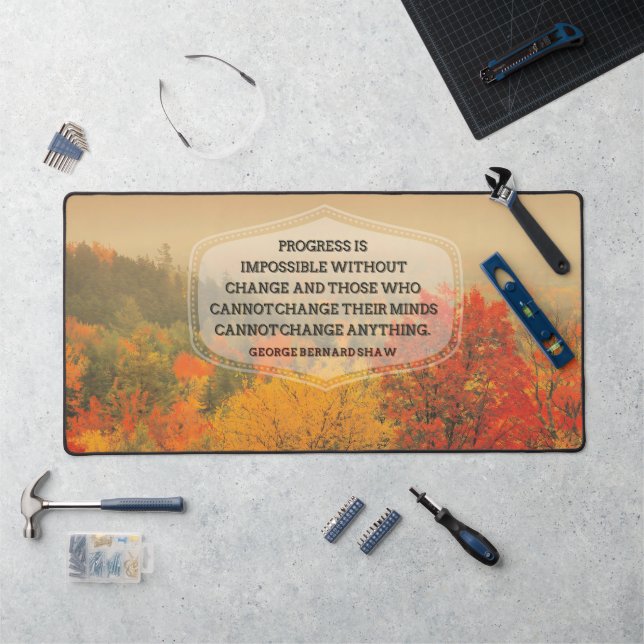 Alfrombrillas De Escritorio George Bernard Shaw Cita Inspiradora "Cambio" (Puesto de trabajo)