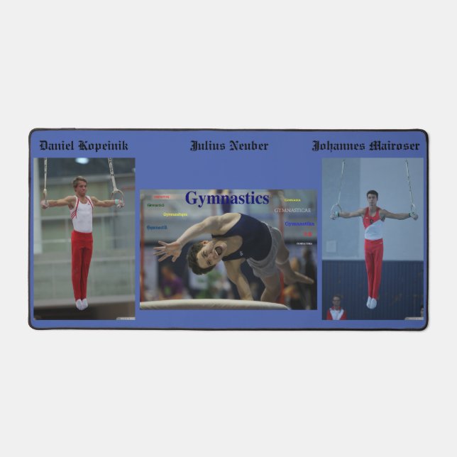 Alfrombrillas De Escritorio GIMNASTICS Desk Mat, Daniel, Julius y Johannes (Anverso)