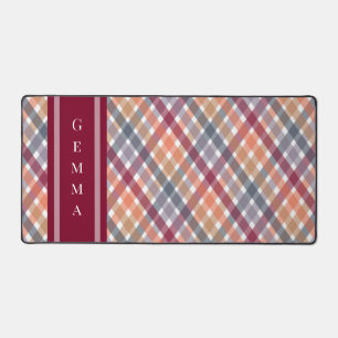 Alfrombrillas De Escritorio Gingham de Otoño