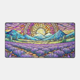 Alfrombrillas De Escritorio Glass Stained Picturesse Mountain Sunrise