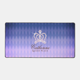 Alfrombrillas De Escritorio Glittering Crown Luxury Purple
