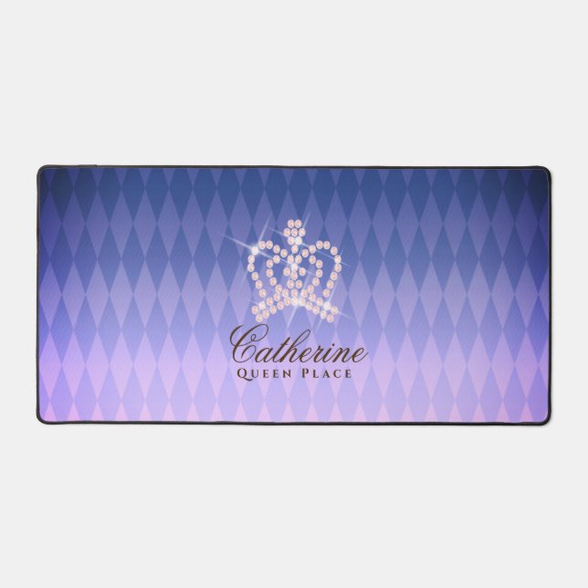 Alfrombrillas De Escritorio Glittering Crown Luxury Purple (Anverso)