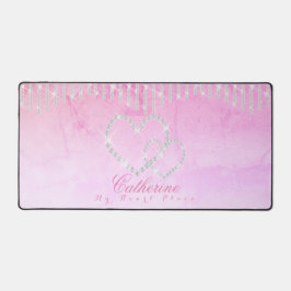 Alfrombrillas De Escritorio Glittering Hearts Rustic Purple