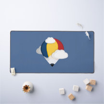 Globo de aire caliente y lápiz