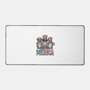 Alfrombrillas De Escritorio Gnomo Patriótico Merica Diseño Vector Vintage_1