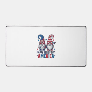 Alfrombrillas De Escritorio Gnomos Patrióticos Feliz 4 de Julio Camiseta Améri