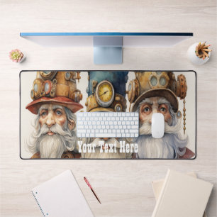 Alfrombrillas De Escritorio Gnomos steampunk con sombreros geniales Texto pers