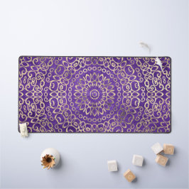 Alfrombrillas De Escritorio Gold Mandala Zen Bonito Girly Boho Bright Purple