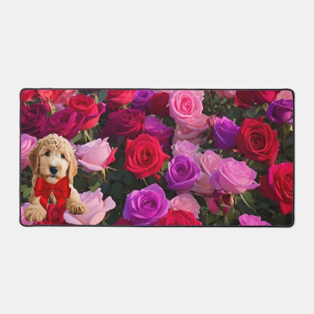 Alfrombrillas De Escritorio Golden Doodle Puppy (Anverso)
