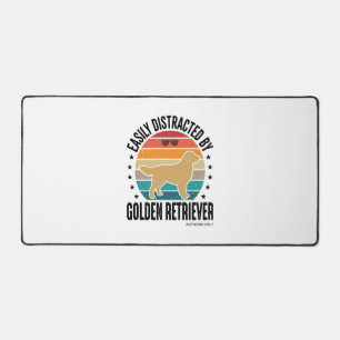 Alfrombrillas De Escritorio Golden Retriever Fácilmente Distraído Perro Vintag