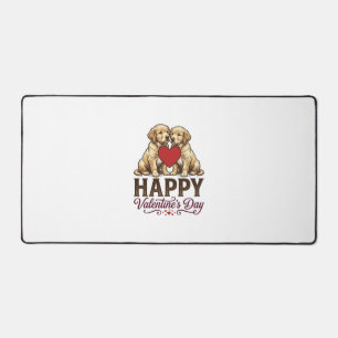 Alfrombrillas De Escritorio Golden Retriever Feliz día de San Valentín