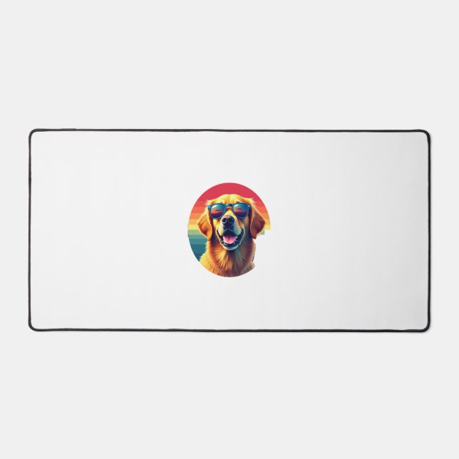 Alfrombrillas De Escritorio Golden Retriever for Kids Boys Girls Sunglasses Pe (Anverso)