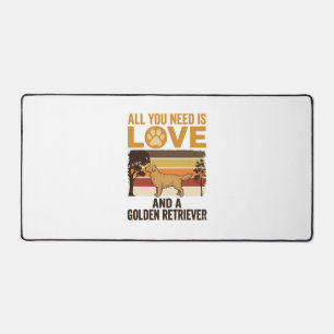 Alfrombrillas De Escritorio Golden Retriever Todo lo que necesitas es amor Vin