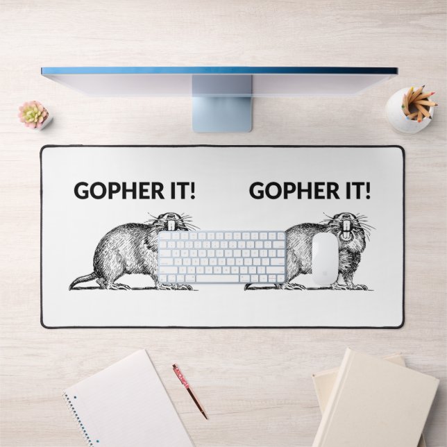 Alfrombrillas De Escritorio Gopher It Funny Gopher Pun (Oficina 1)