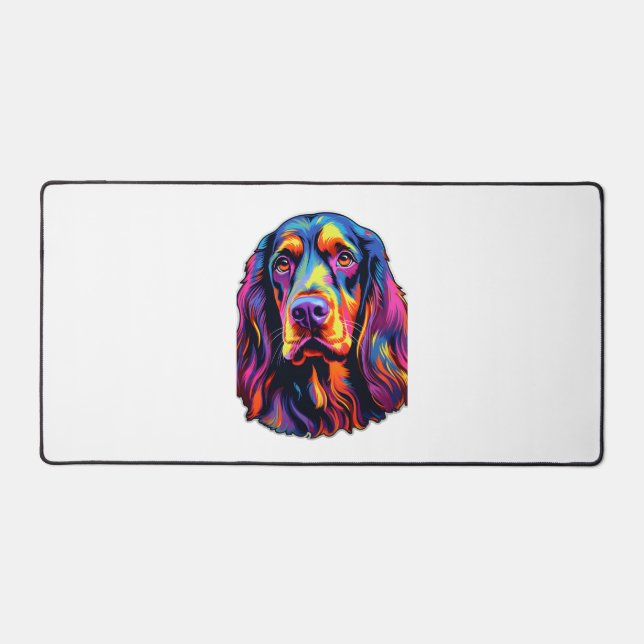 Alfrombrillas De Escritorio Gordon Setter Neon Design (Anverso)