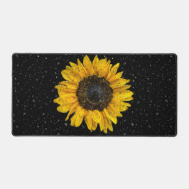 Alfrombrillas De Escritorio Gotas De Lluvia En El Girasol