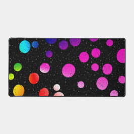 Alfrombrillas De Escritorio Gotas De Lluvia Sobre Puntos De Neón