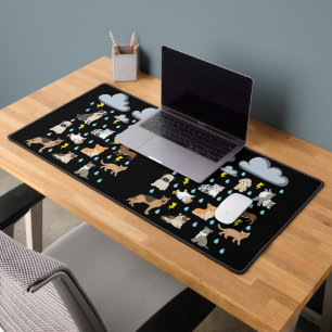 Alfrombrillas De Escritorio Gracioso Idioma Inglés Lluvia Gatos y Perros Cacho