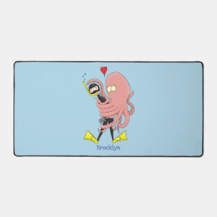 Alfrombrillas De Escritorio Gracioso pulpo abrazos buceo humor personalizado