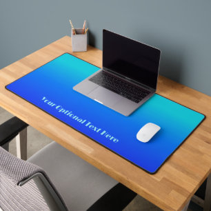 Alfrombrillas De Escritorio Gradiente azul/turquesa de texto personalizado