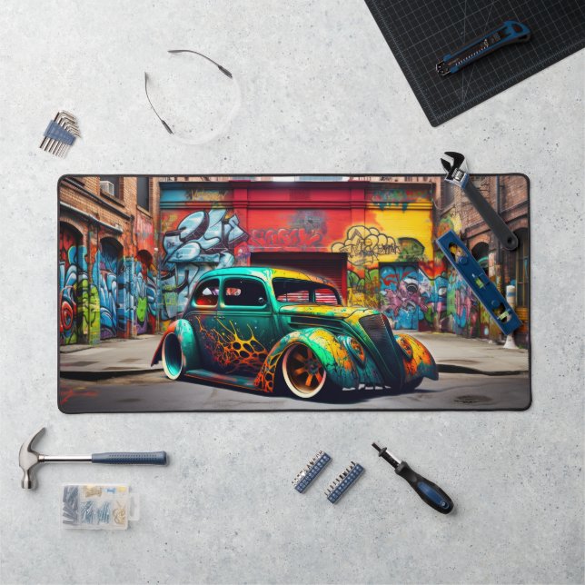 Alfrombrillas De Escritorio Graffiti de ramas calientes para automóviles Mochi (Puesto de trabajo)