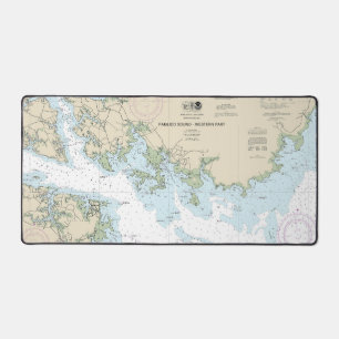 Alfrombrillas De Escritorio Gráfica náutica de la parte occidental de sonido p