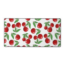 Gráfico de cerezas rojas en todo el patrón