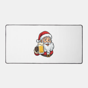 Alfrombrillas De Escritorio Gráfico de Navidad de Papá Noel bebiendo cerveza